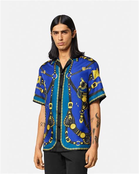 replica versace silk shirts free shipping|Versace Silk Shirts .